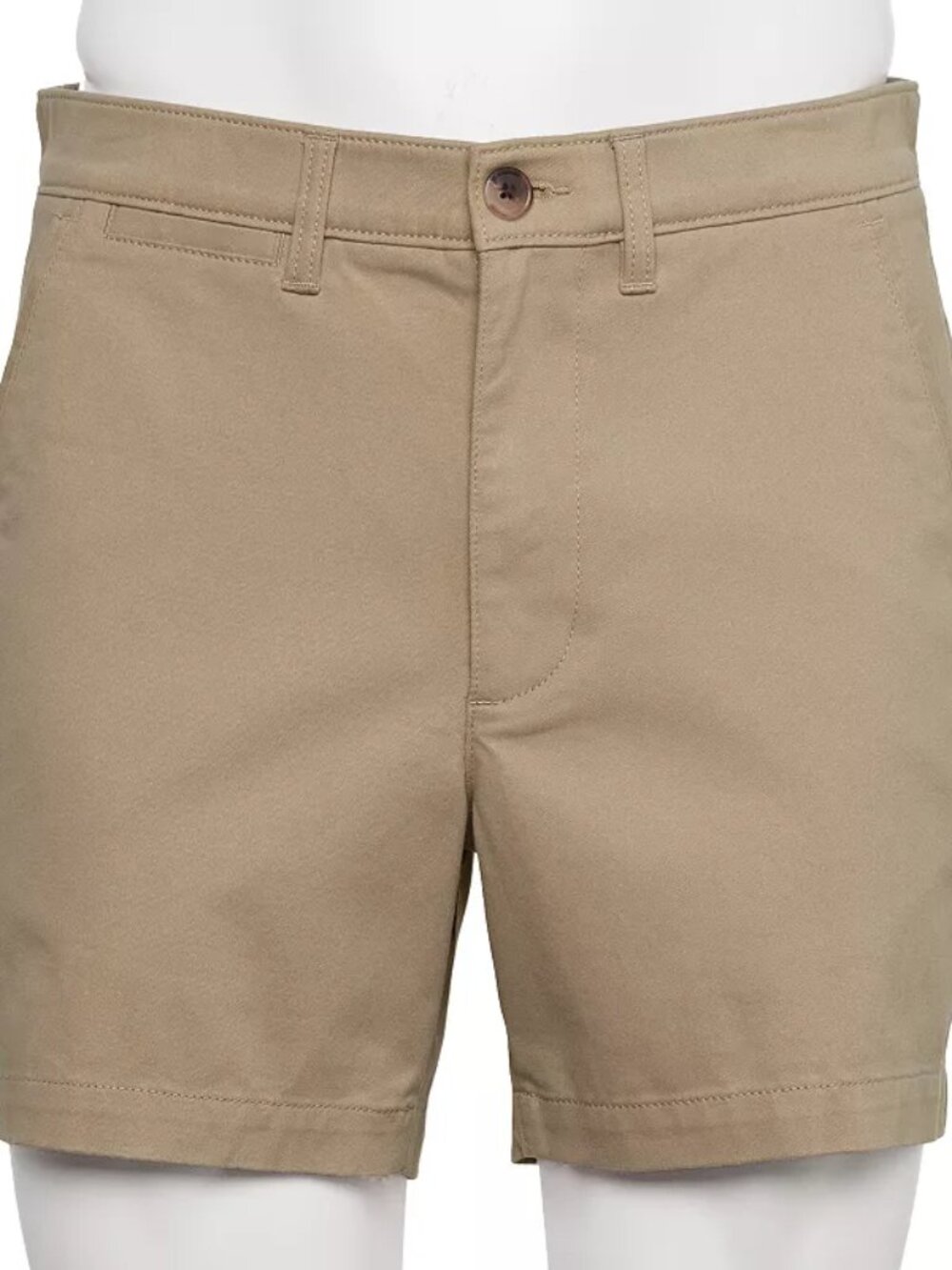 Men's Sonoma Goods For Life 5" Regular Fit Flat Front Shorts - Khaki - 36 - NWT